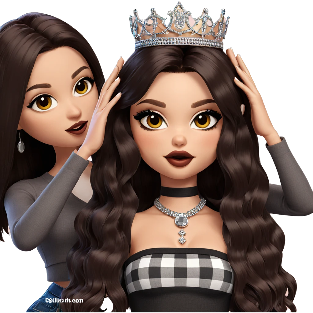 friends in stylish outfits emoji