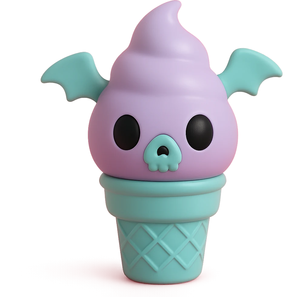 gothic ice cream emoji