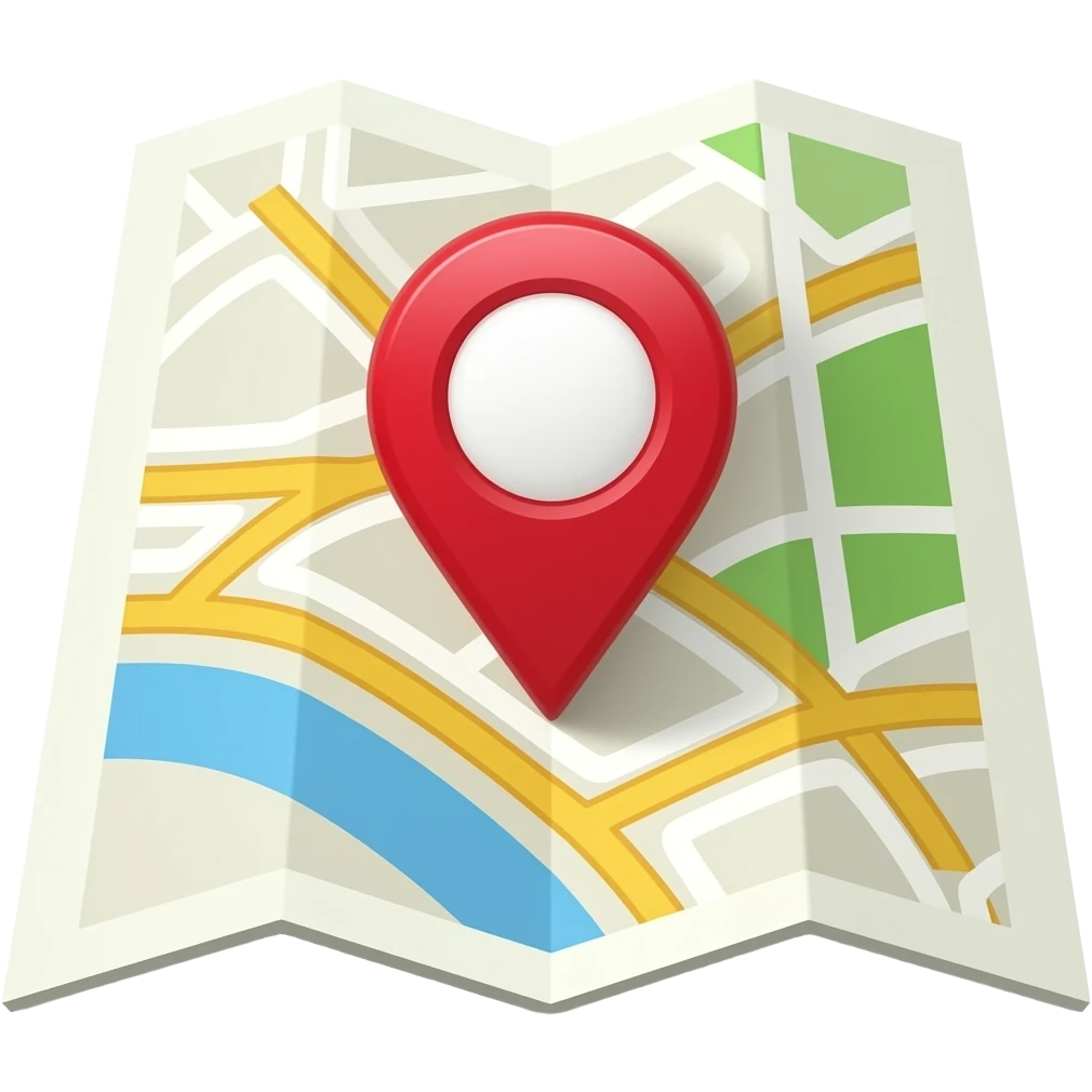 location icon with map emoji