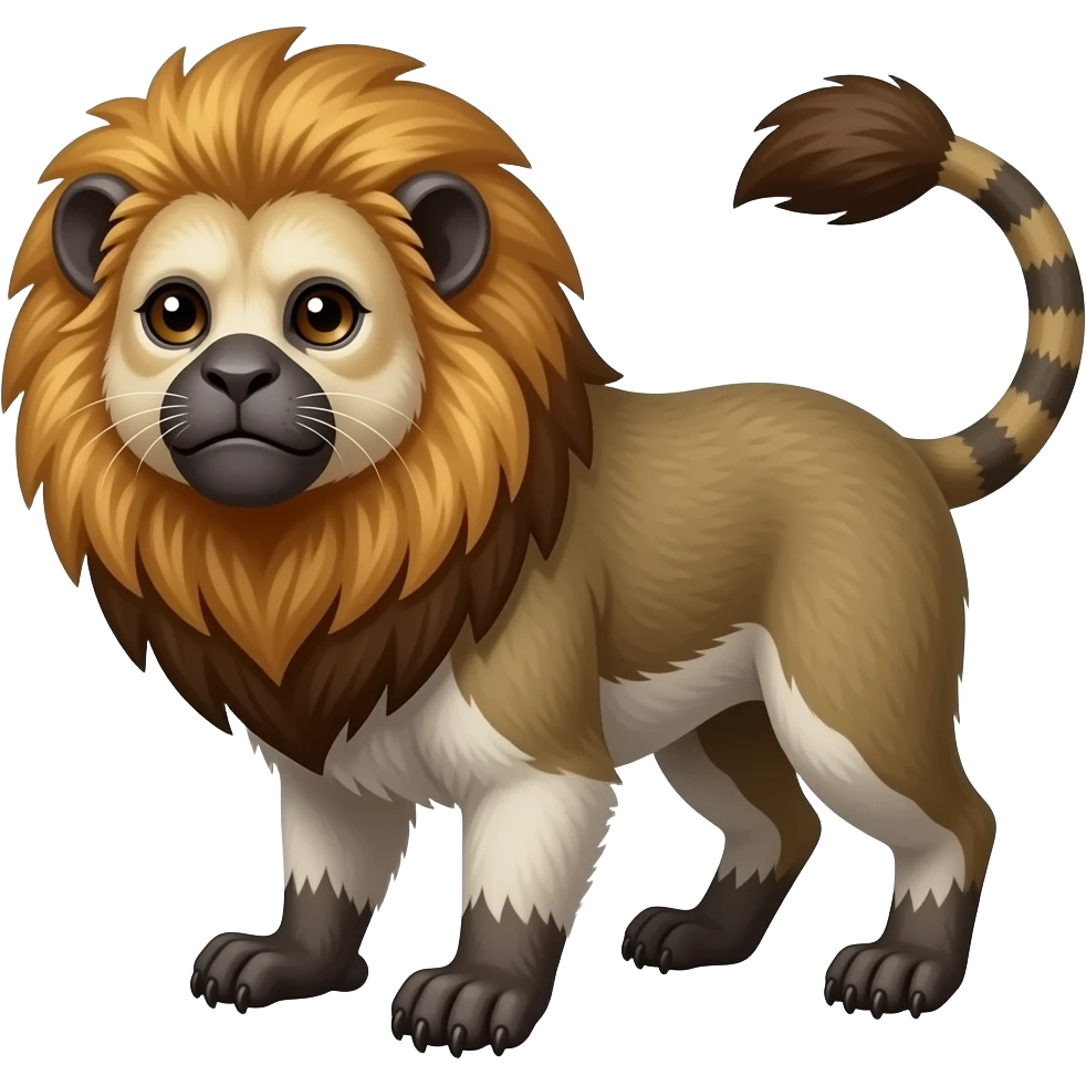 Cotton-top-Tamarin-Lion-hybrid emoji
