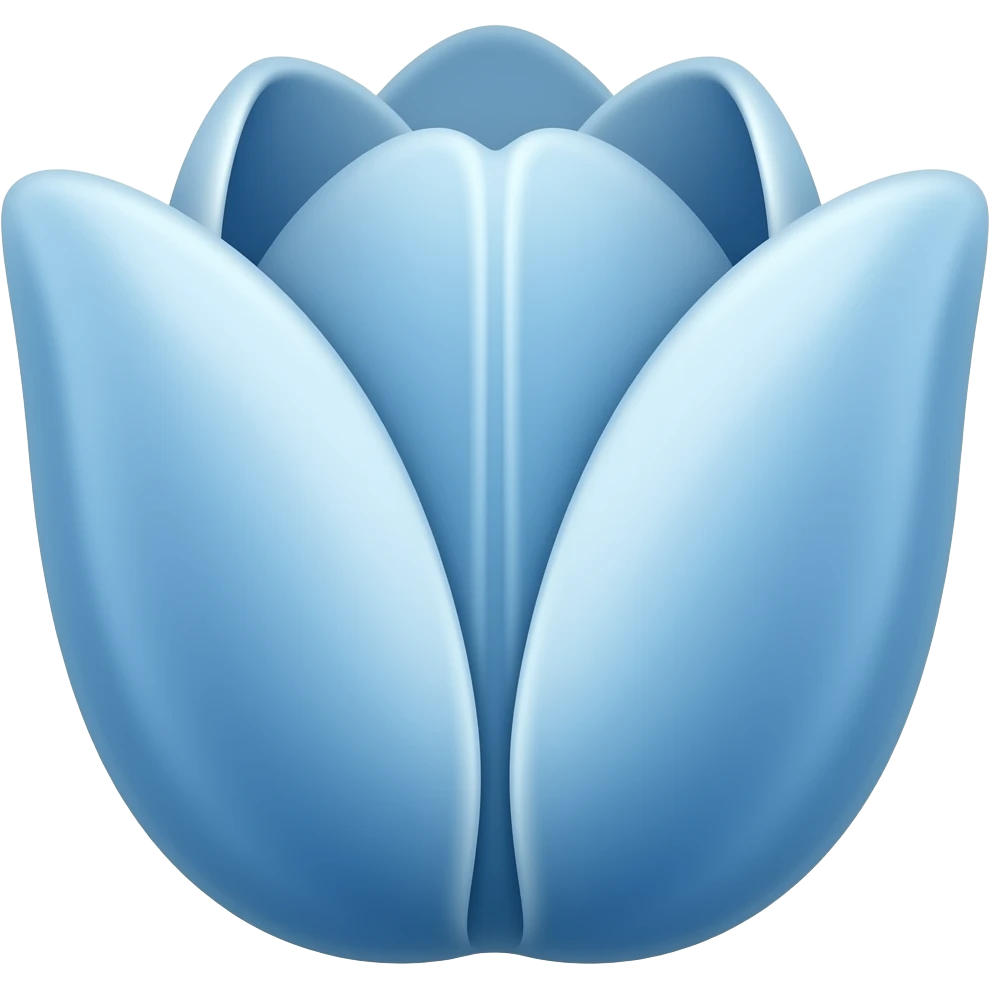 Tulipán color azul emoji