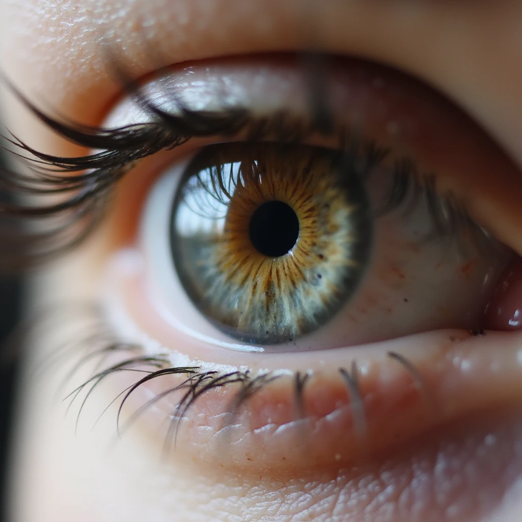 realistic human eye, detailed iris, natural colors, subtle shading emoji