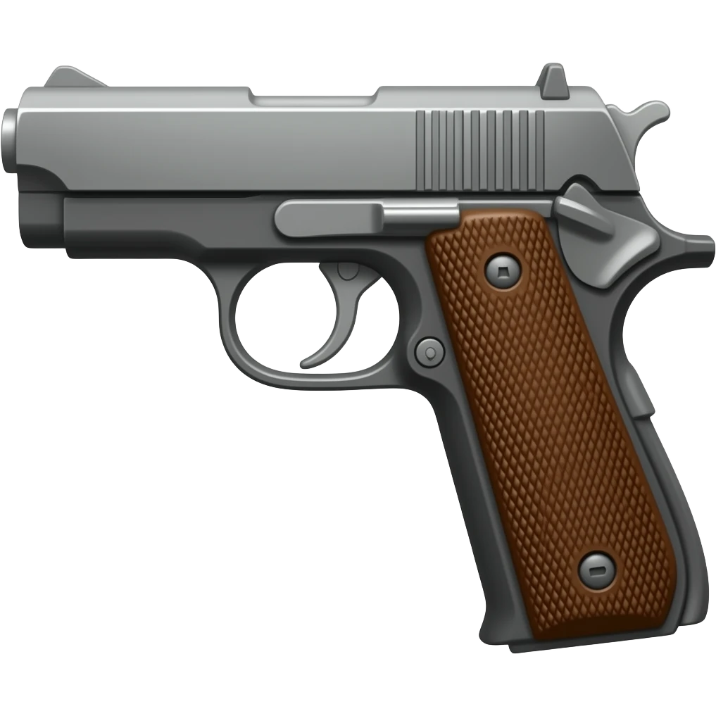 Pistol gun emoji
