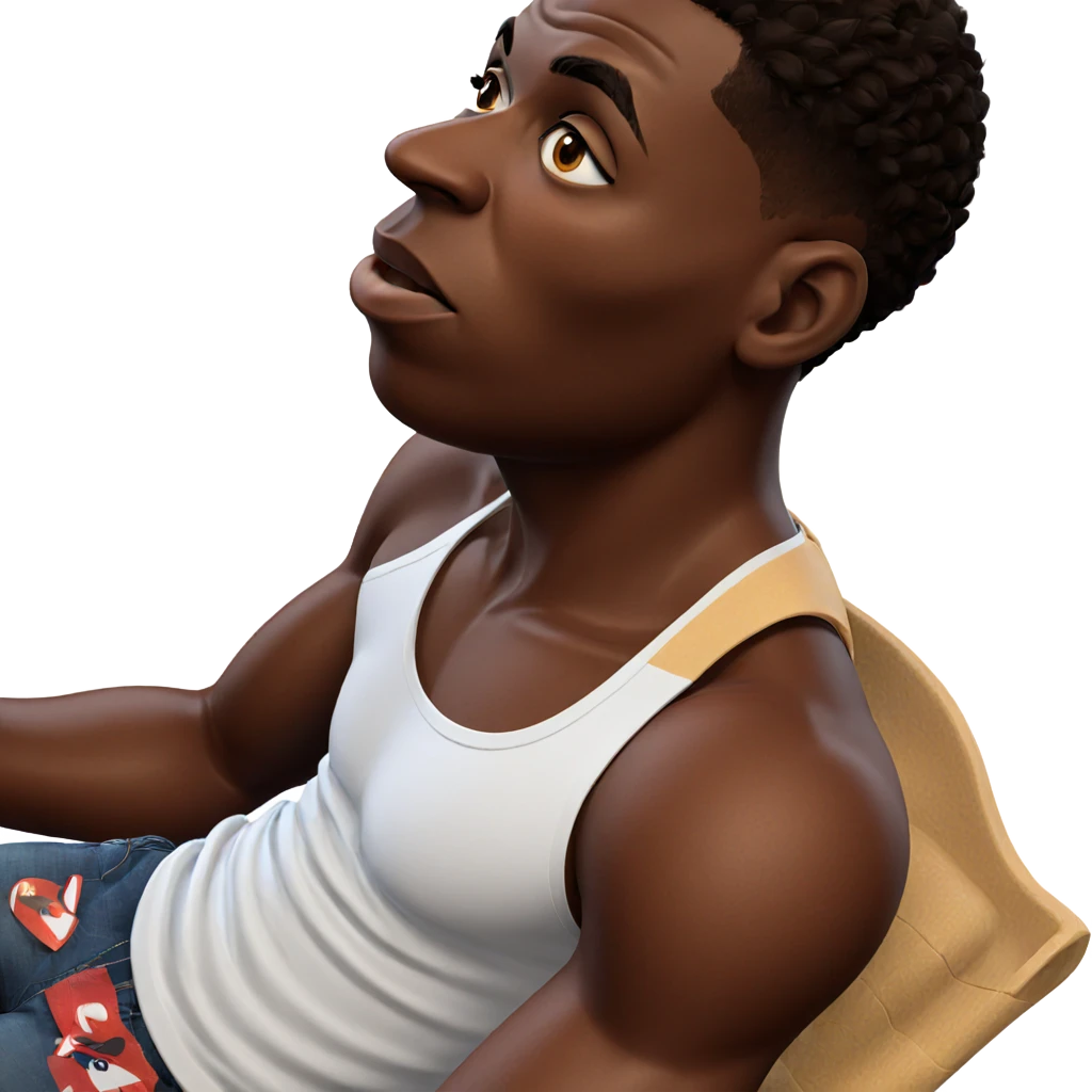 dark-skinned boy portrait emoji