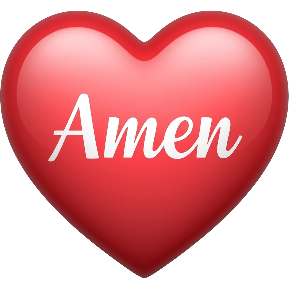 Amen heart emoji