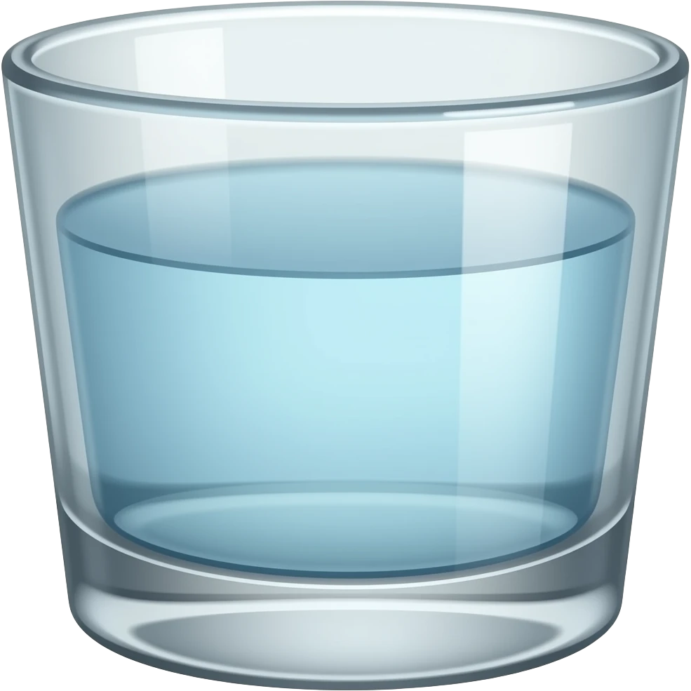 Vaso de agua emoji