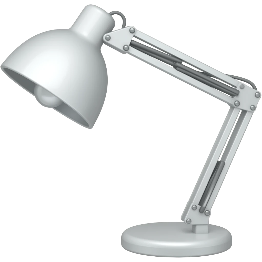 White desk lamps emoji