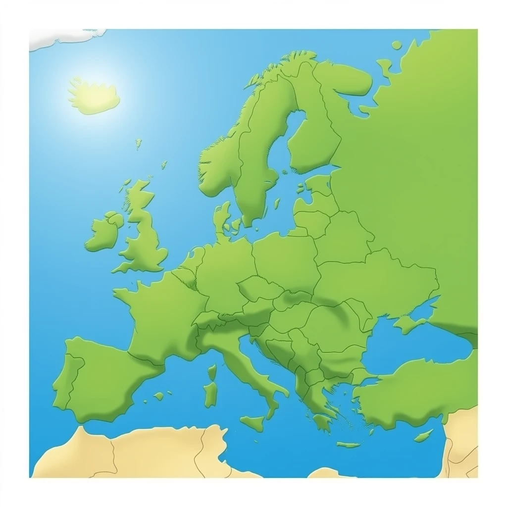 mapa de Europa emoji