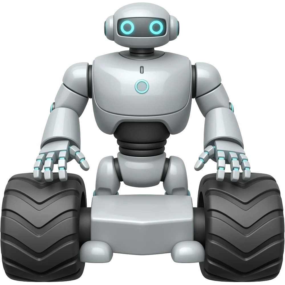 Robot on wheels emoji