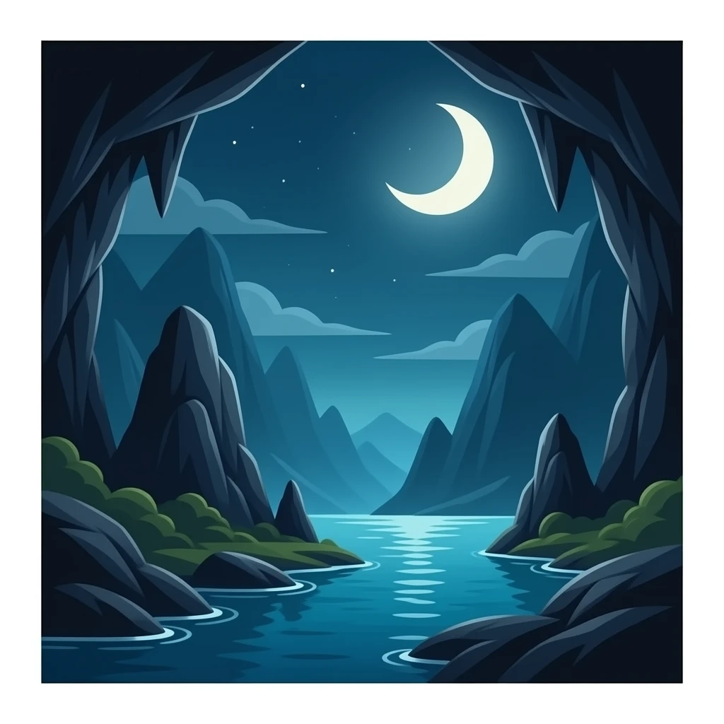 une grotte très sombre emoji