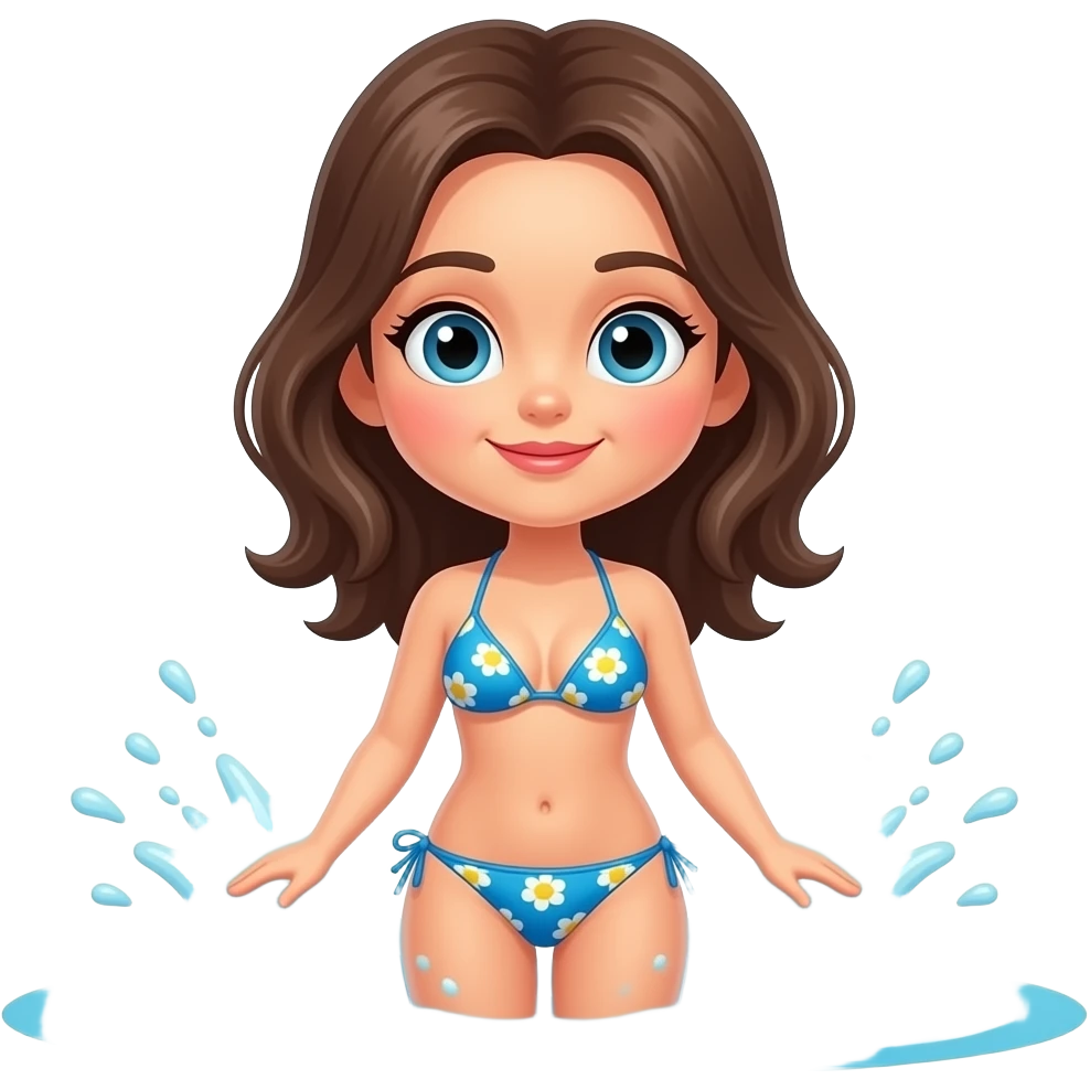 Bikini Girl Swimming emoji