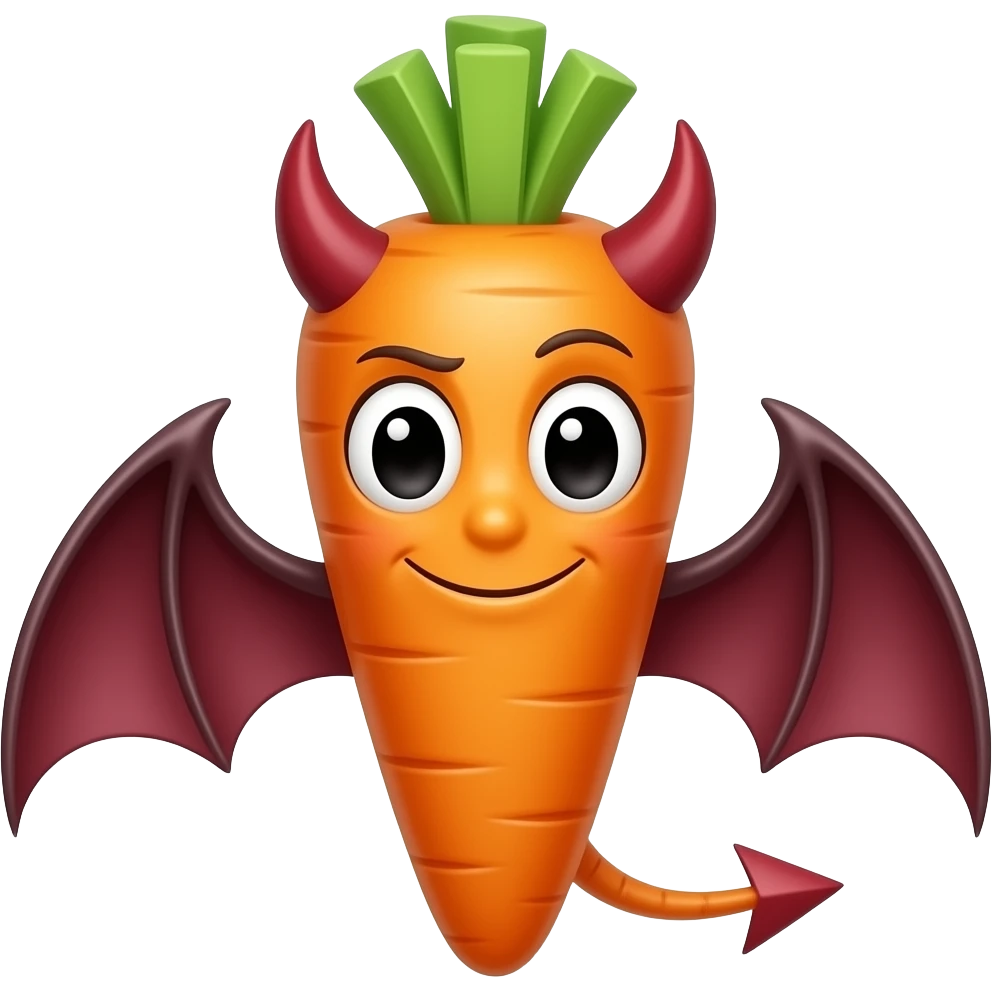 carrot villain devil emoji
