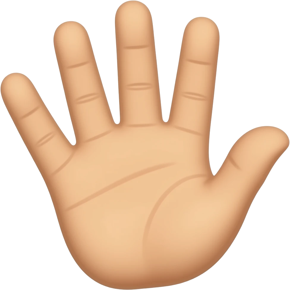waving hand emoji