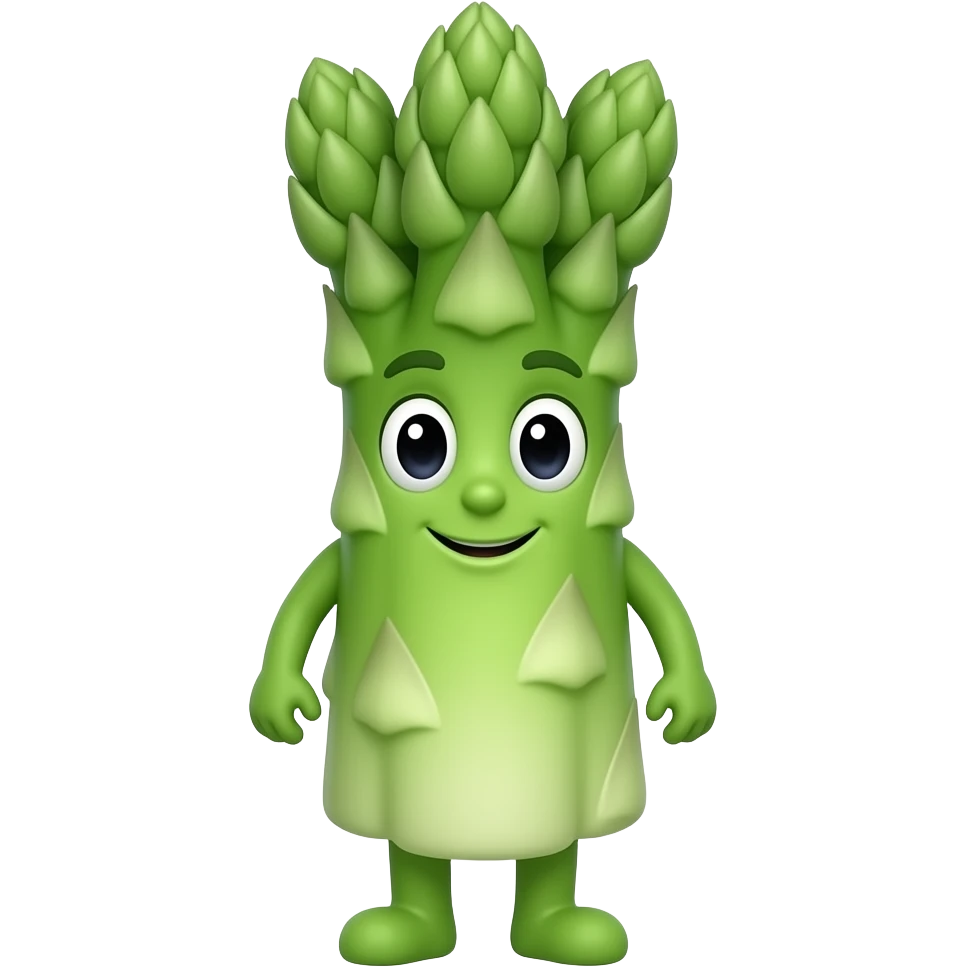 anthropomorphic spargel emoji