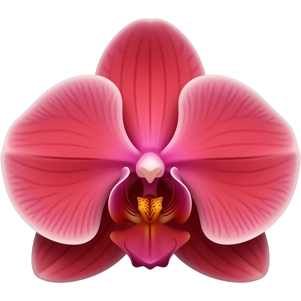 red orchid emoji