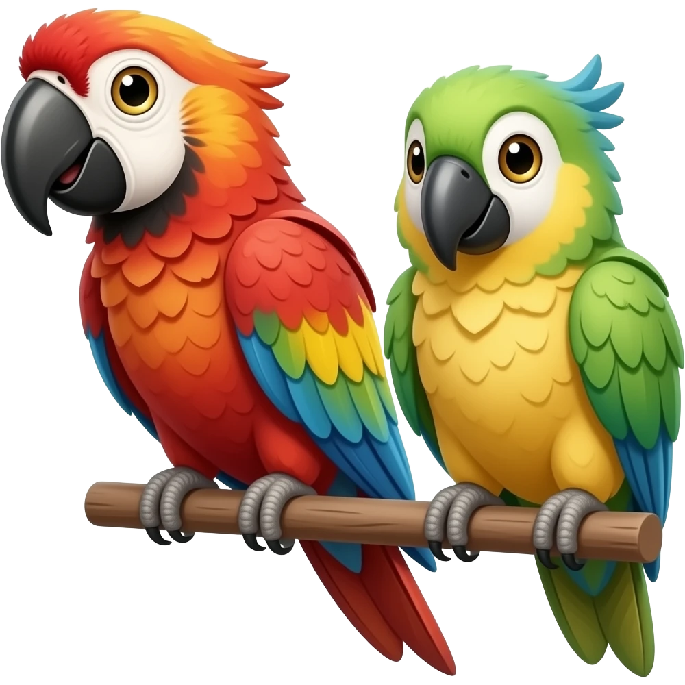 Amigos de los loros objects emoji