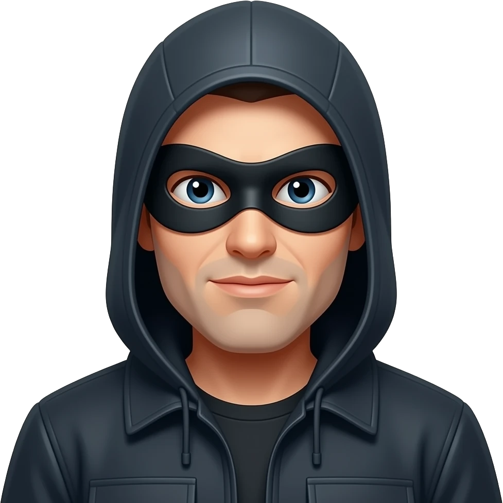 robber with mask emoji