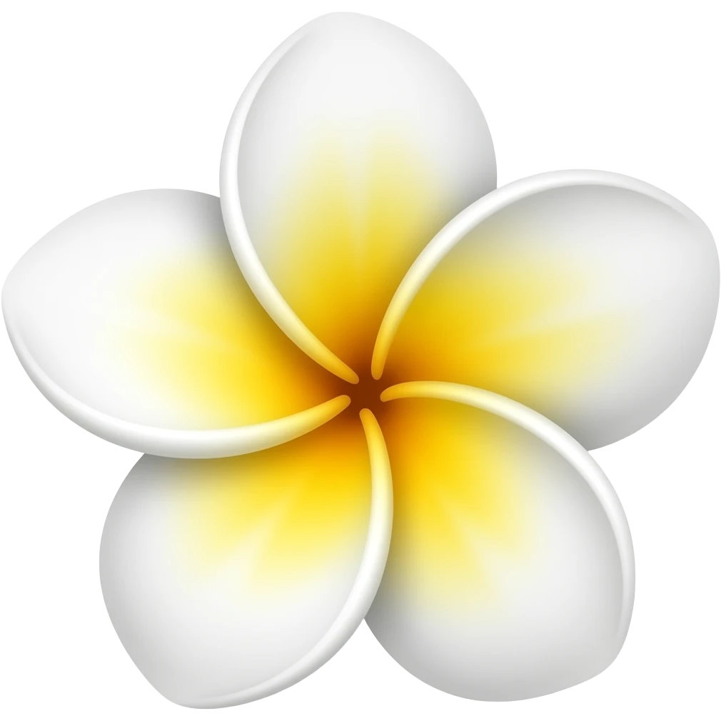 Make frangipani flowers into emoji emoji
