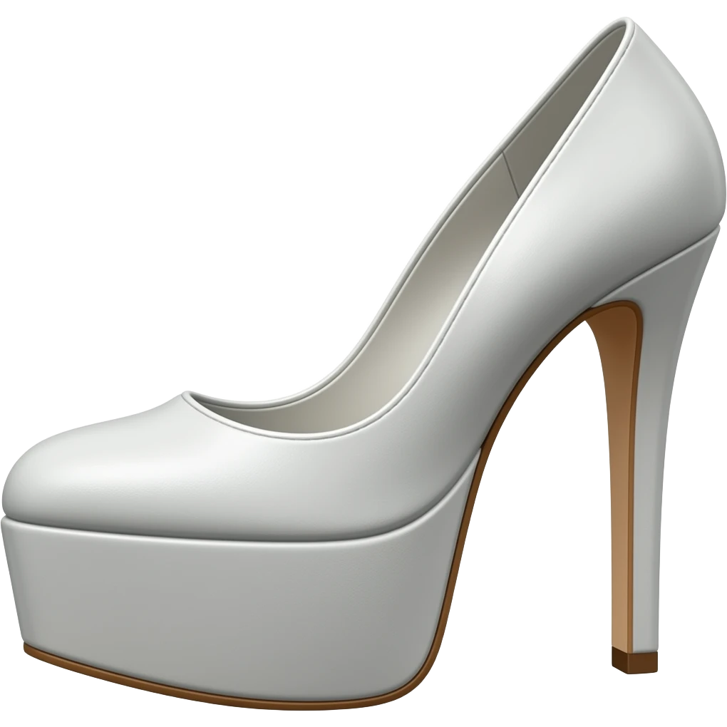 Sticker: platform stripper heels, Apple style, white bg emoji