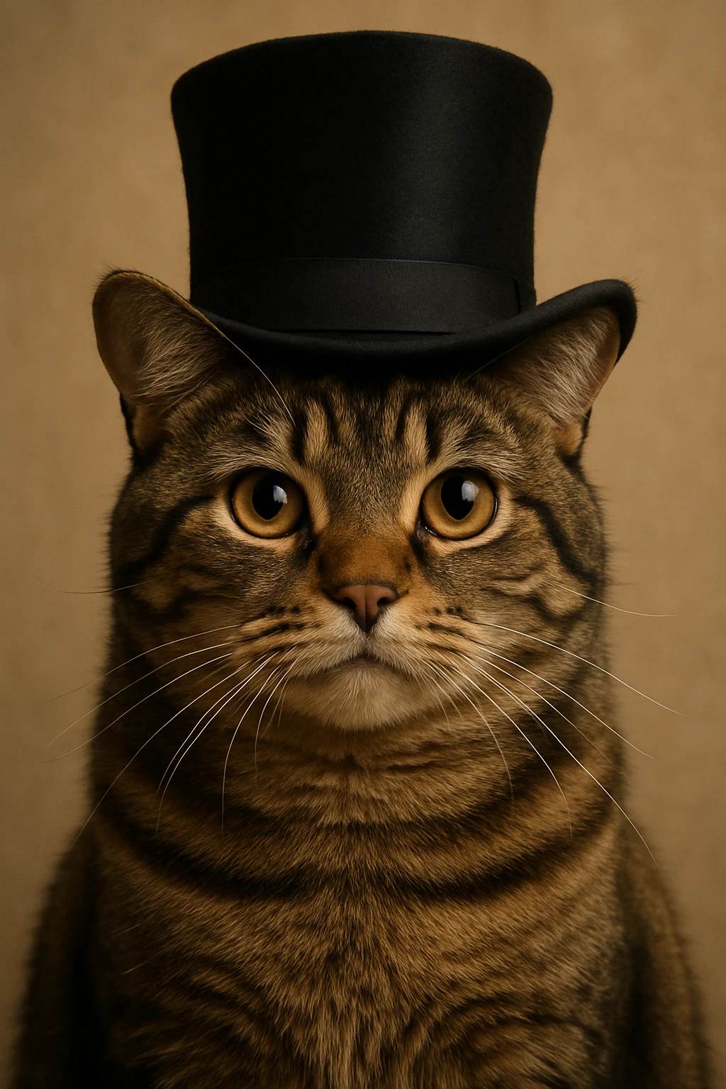 cat wearing a tophat emoji