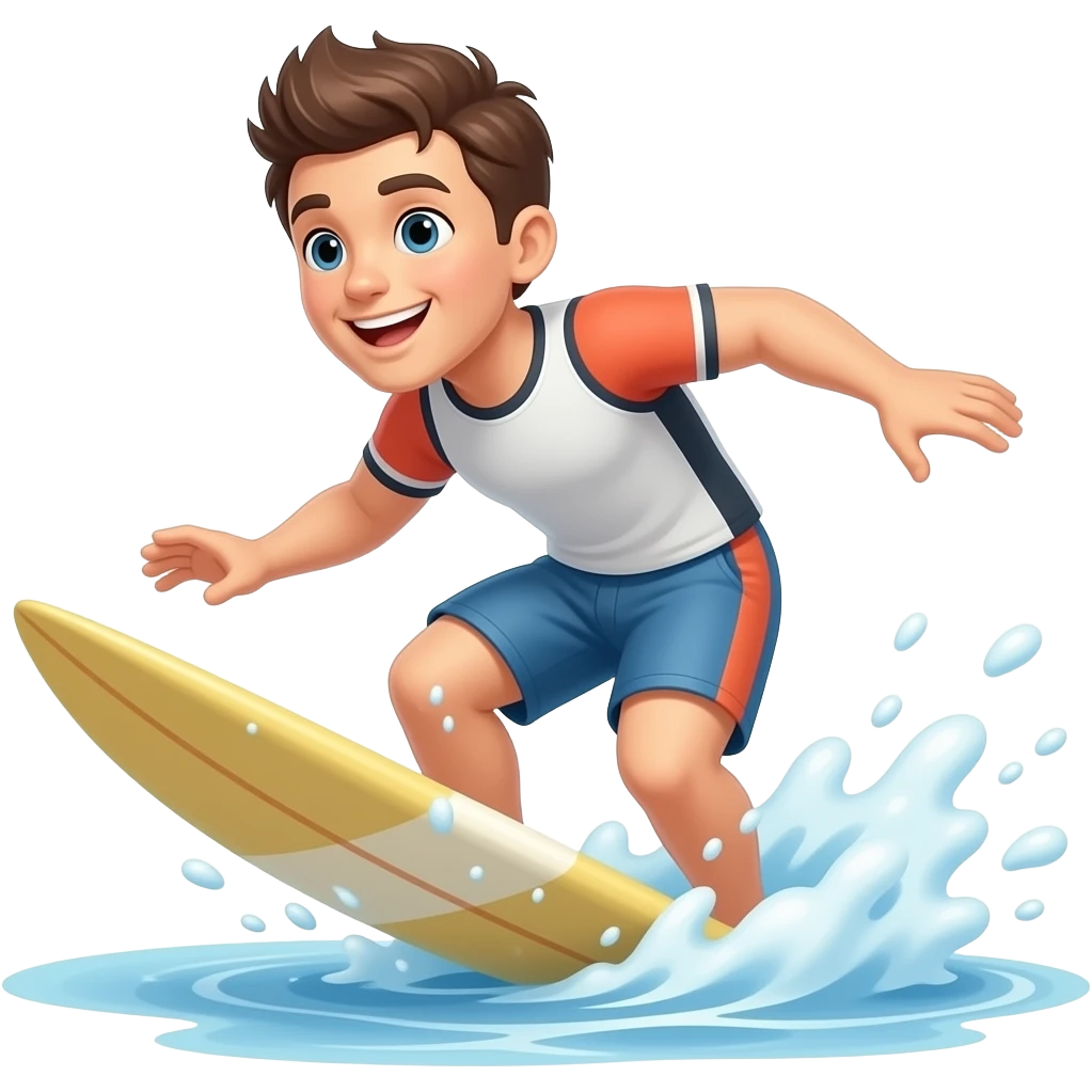 surfing drowning emoji