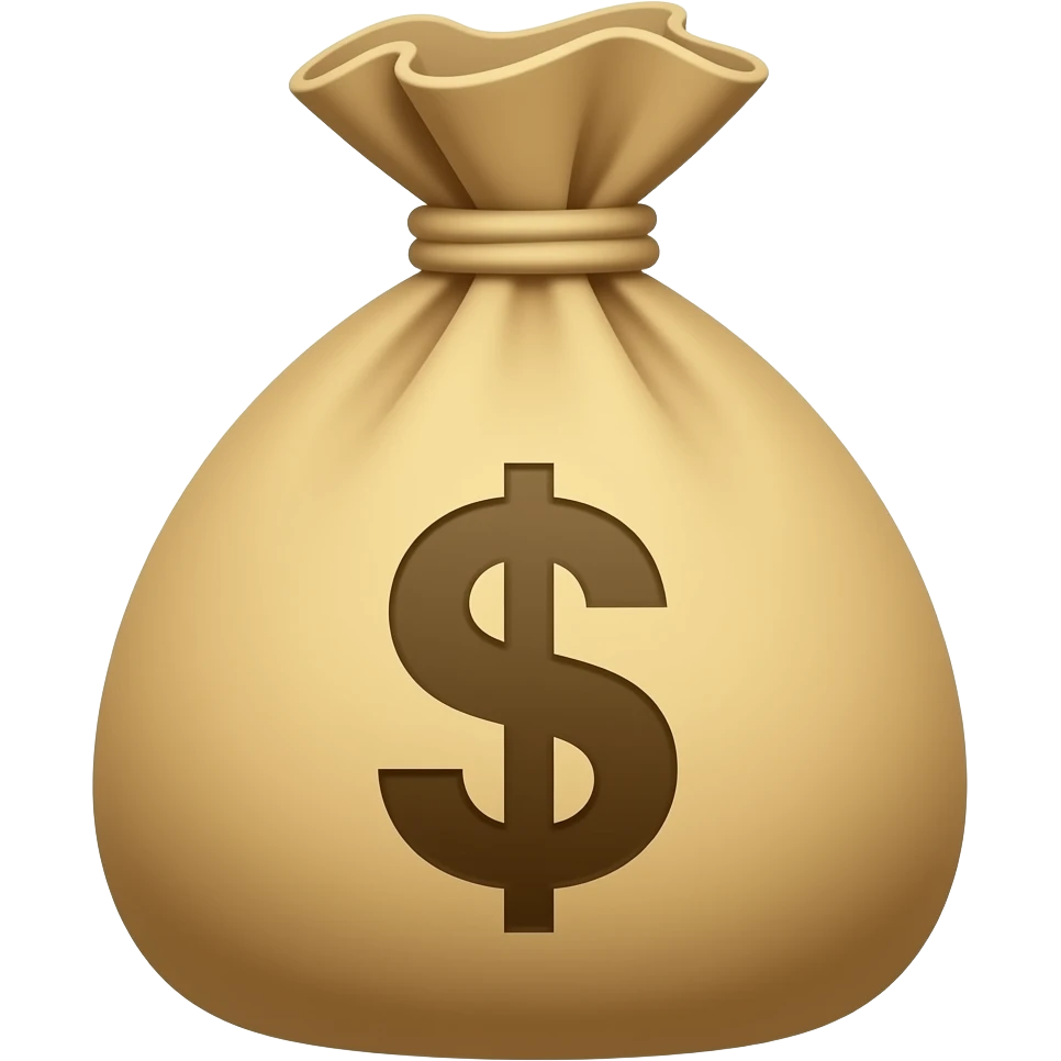 bolsa de dinero sin rostro emoji