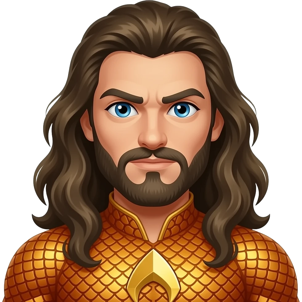 Aquaman from Heroes and Villains emoji