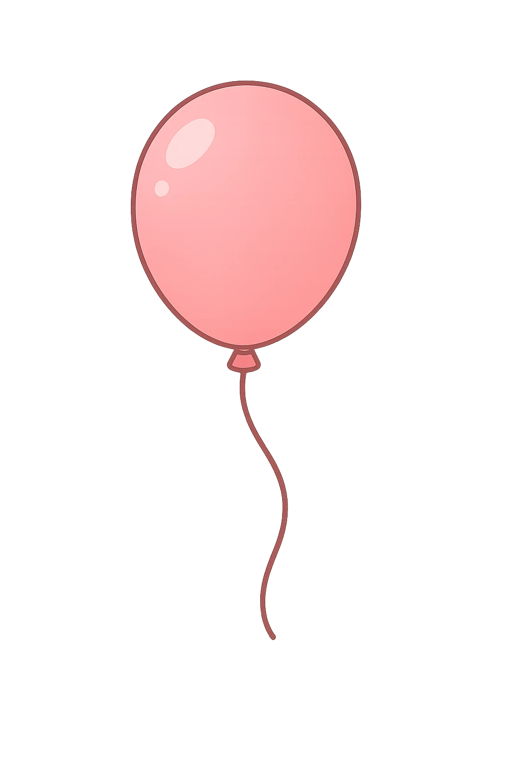 palloncino rosa che vola emoji