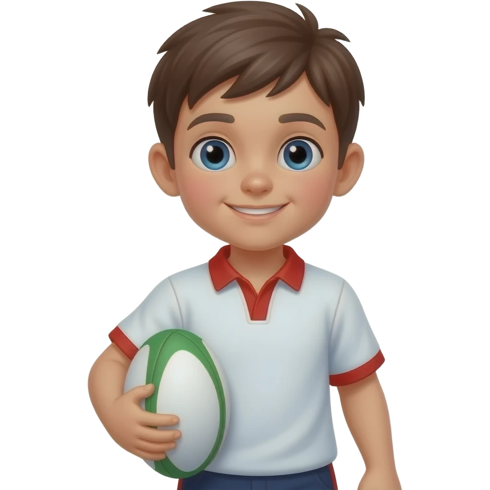 Rugby player boy emoji