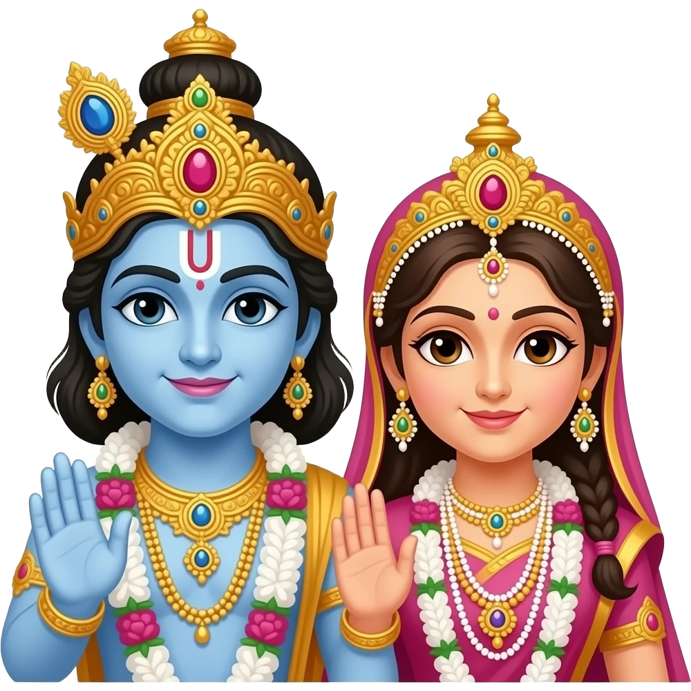 Krishna Radha emoji