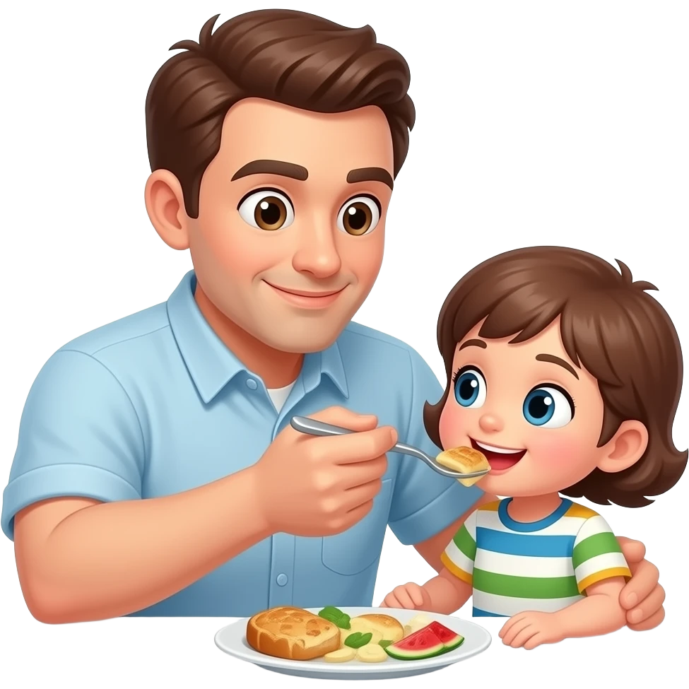 Man eating kid emoji