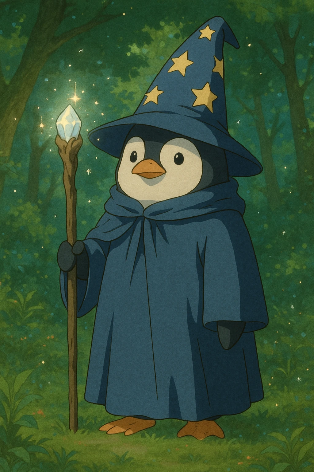 penguin wizard emoji