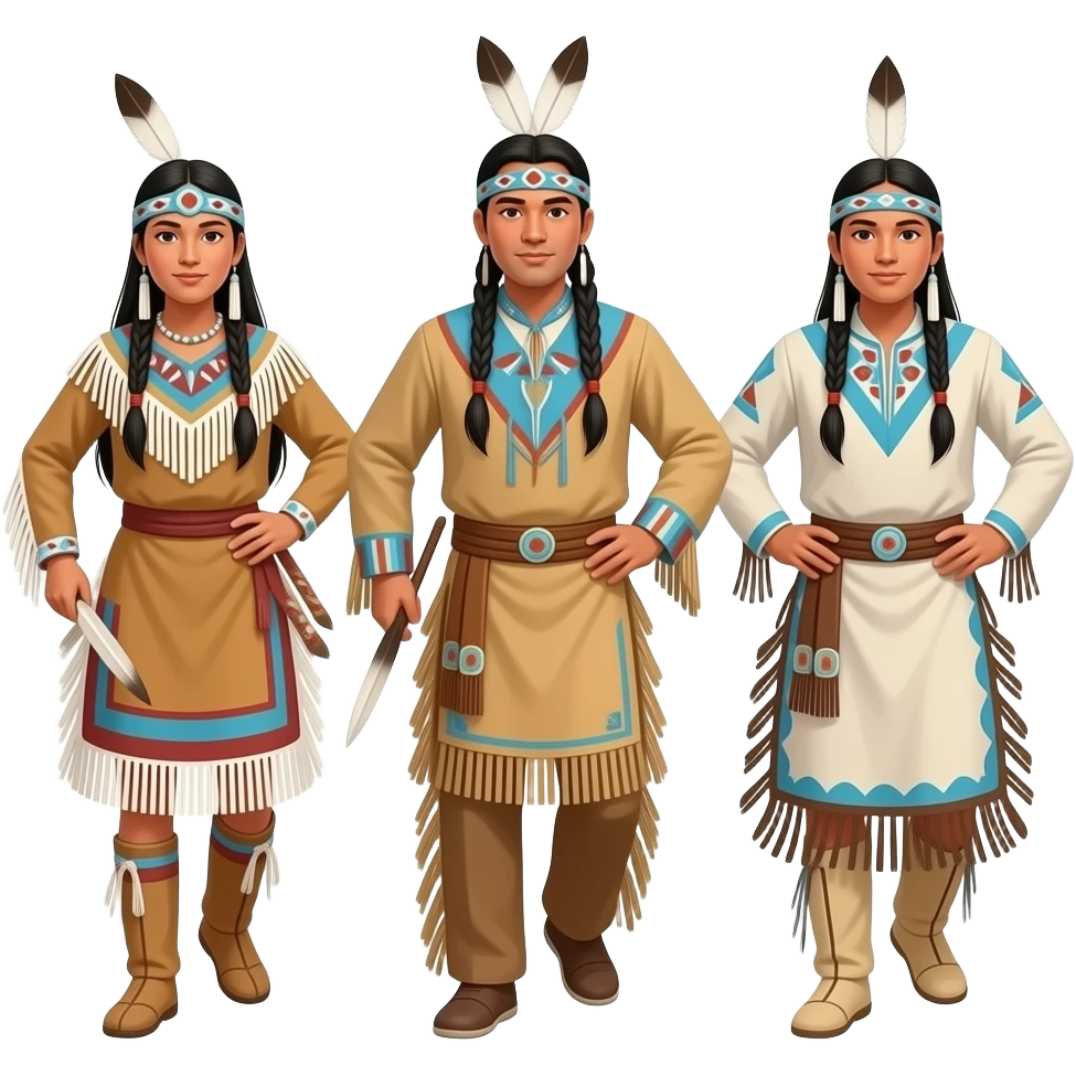 native american pow wow dancers emoji