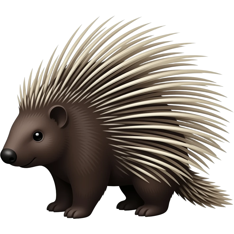 Crested porcupine emoji