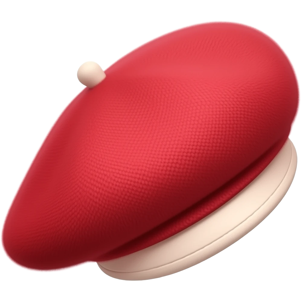 Stand alone Red beret emoji emoji