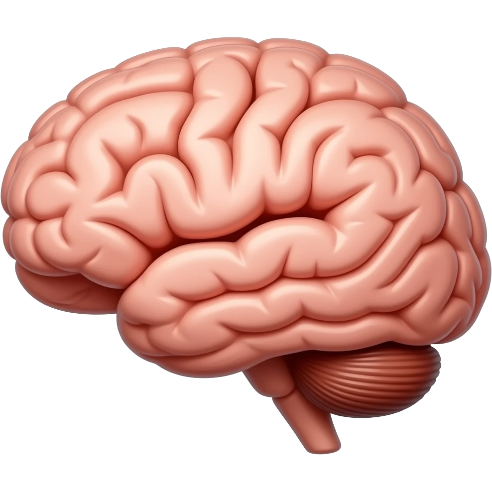 Brain with power lever switched off emoji