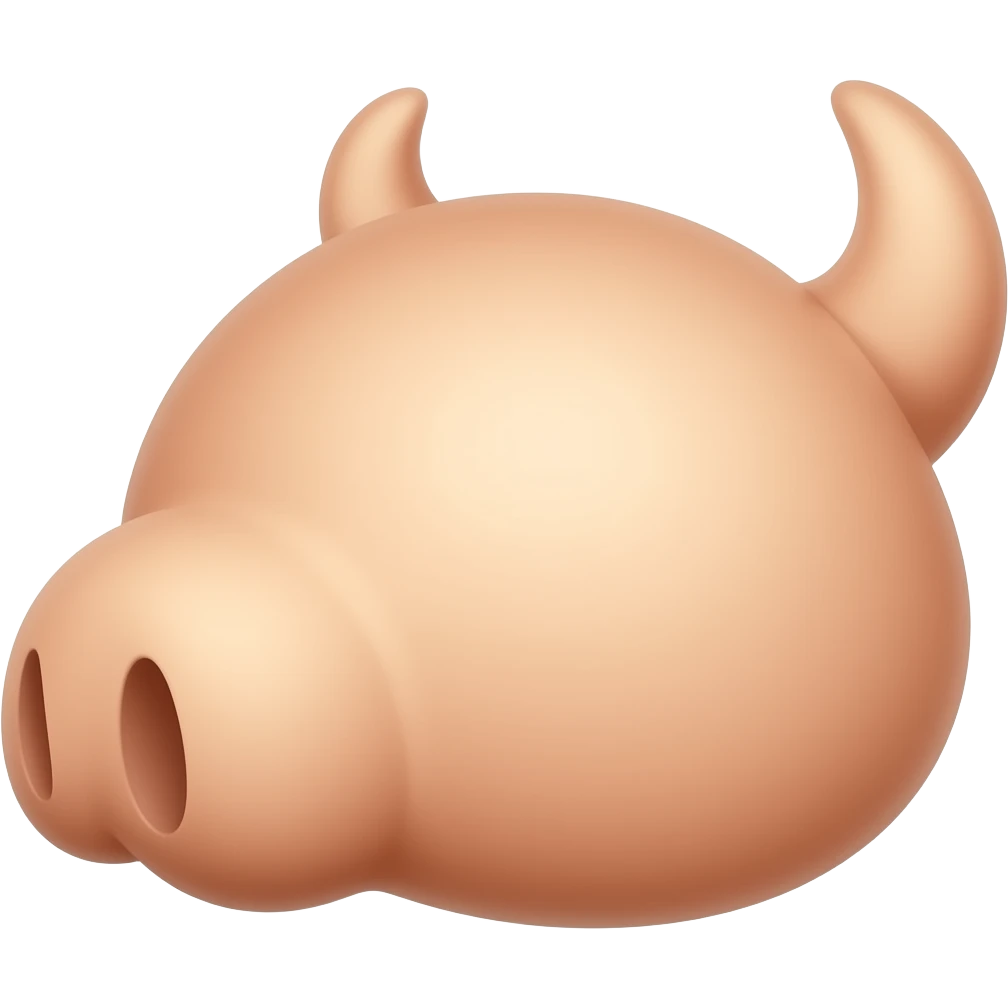 Cartoony scrotum emoji