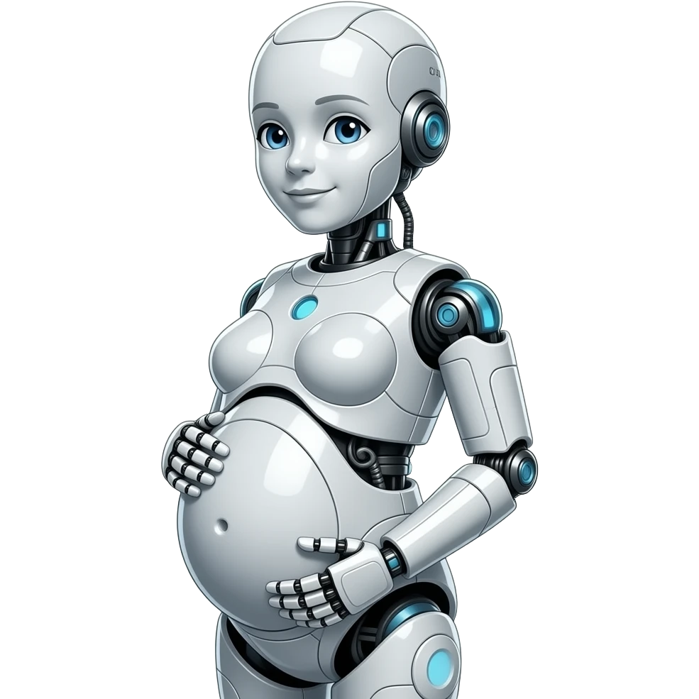 robô pregnant emoji