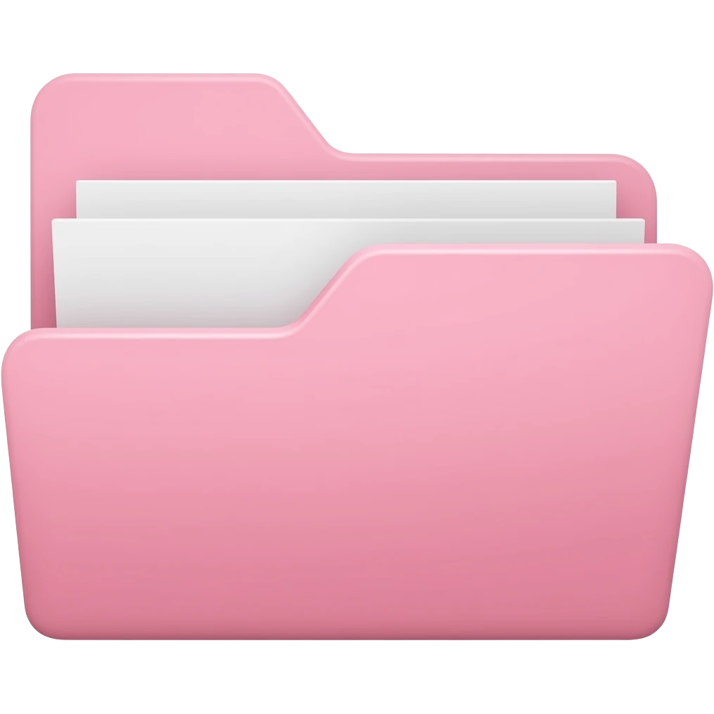 light pink map folder emoji