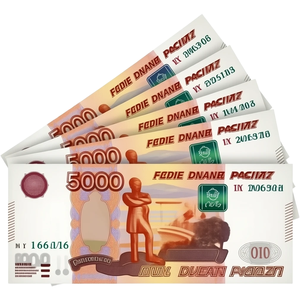 5000 рублей купюры emoji
