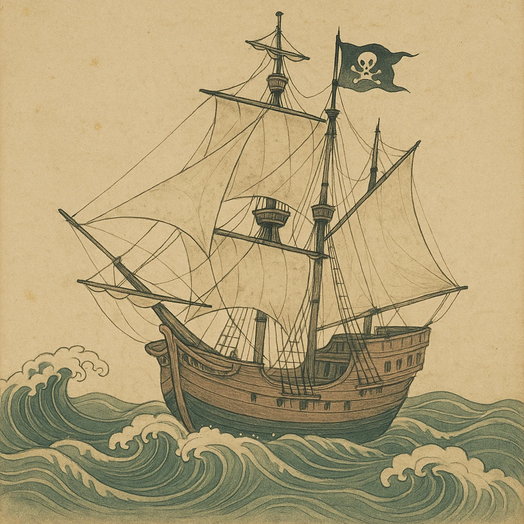 pirate ship emoji