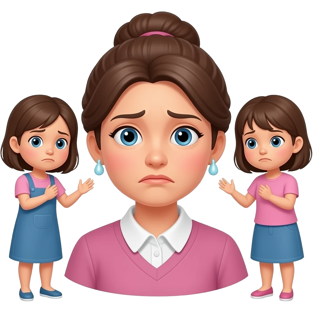 podrias hacer una imagen en base a esto: sin cara triste, Conflictos familiares, hijas no colaboran y hay tensiones en casa.Ambiente familiar deteriorado, desgaste emocional, y desacuerdo sobre ingresar a la suegra en residencia. emoji