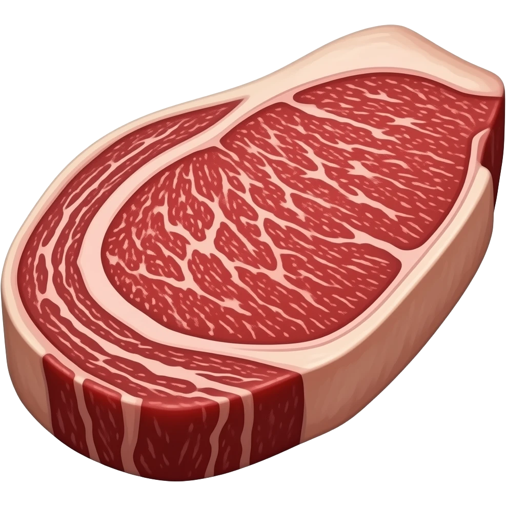 a big and think piece of premium and expensive raw japanese wagyu A5 with high score, good trim, very high marble wagyu, no fat at the egde but fat inside meat like a marble emoji