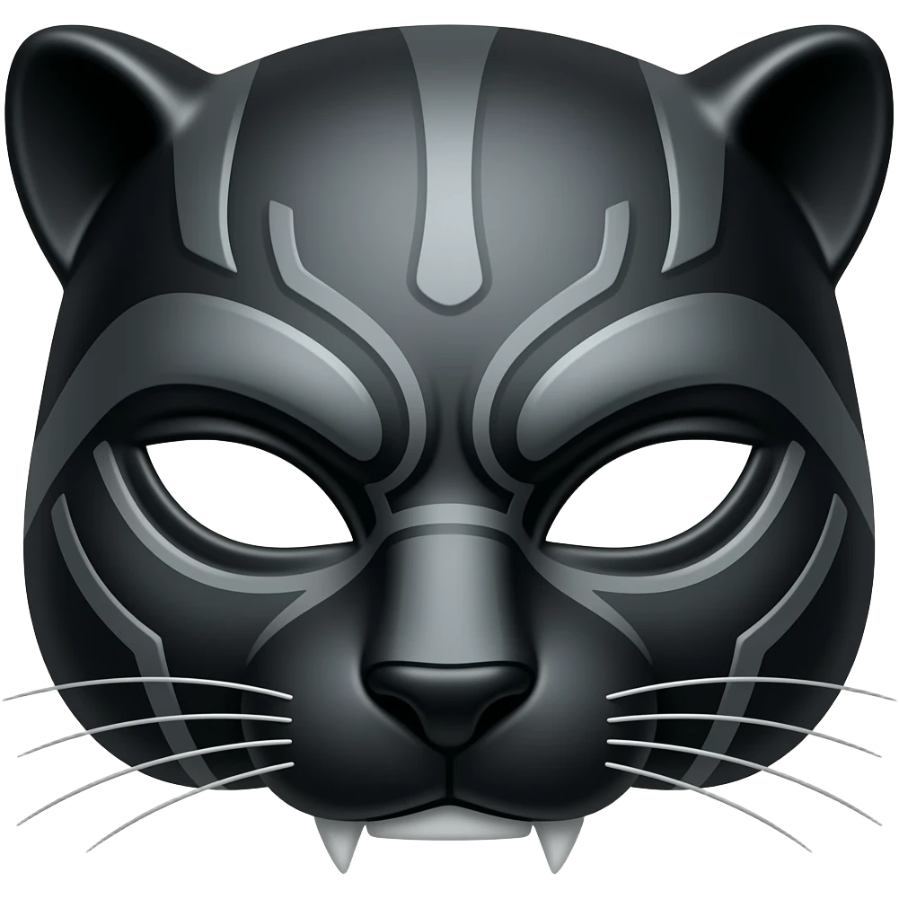 Black panther mask emoji