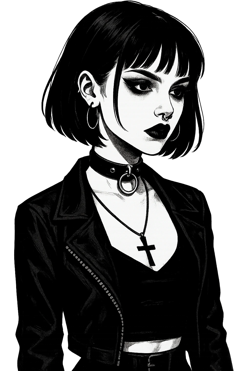 goth, remove background emoji