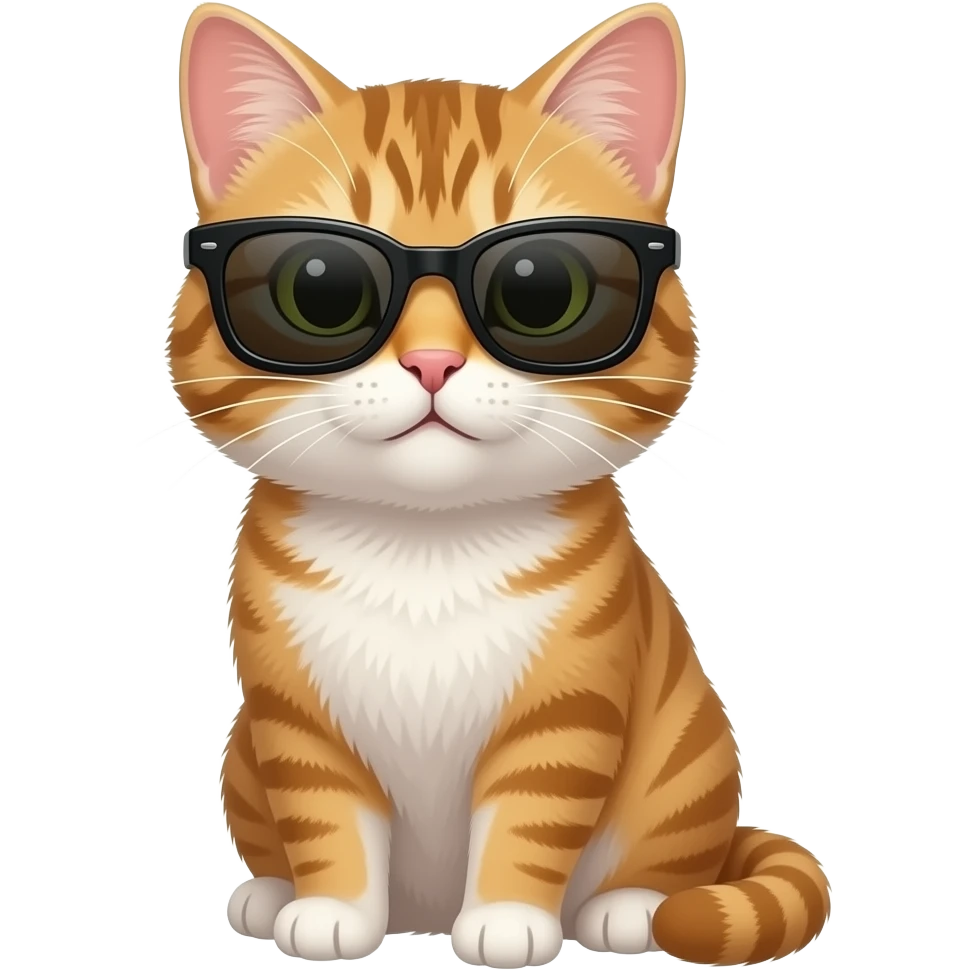Cat wearing sunglasses emoji