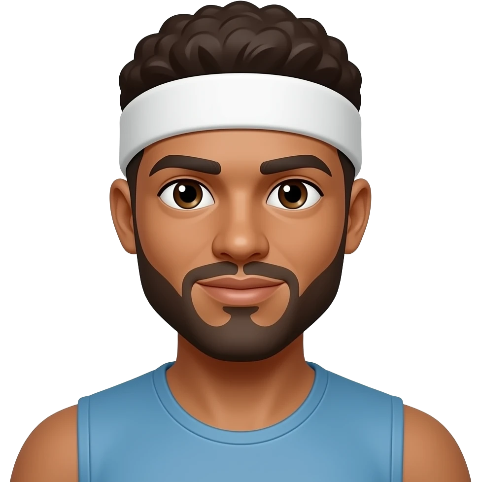 athelete with head band emoji
