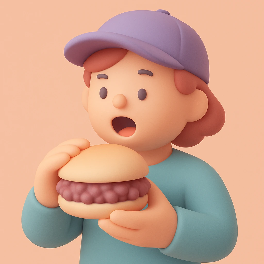 person eating sloppy joe emoji