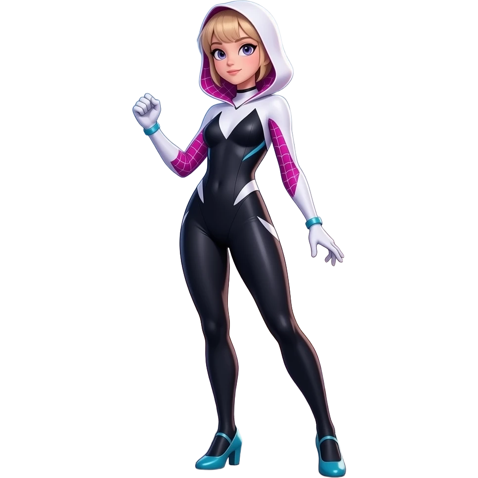 spider gwen standing side angle emoji