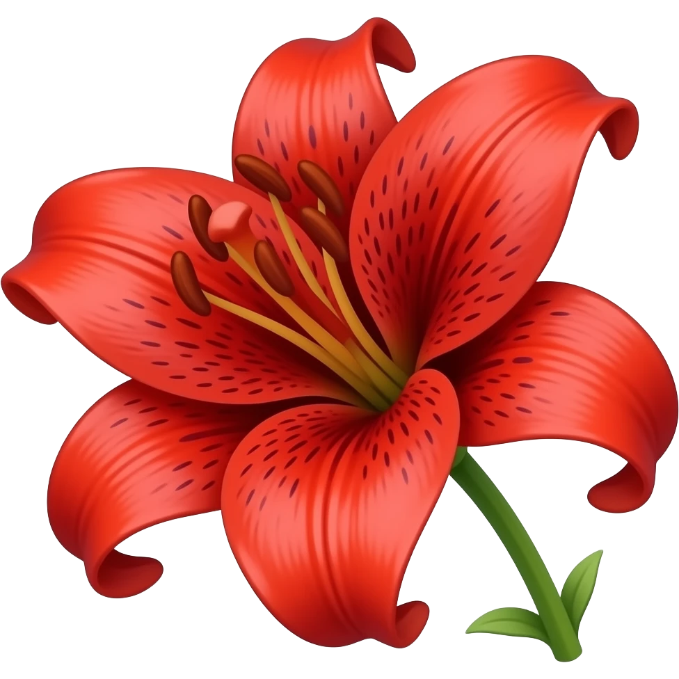 Crimson spider lily emoji